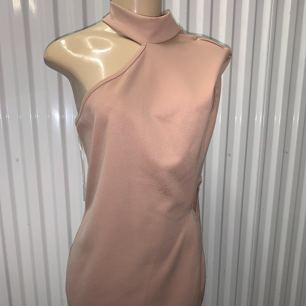 One Shoulder Pink Dress